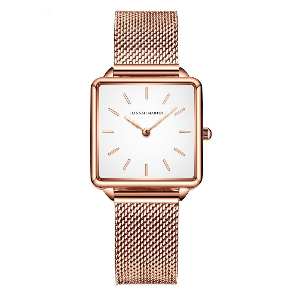 Classic Waterproof Square Business Watch Light