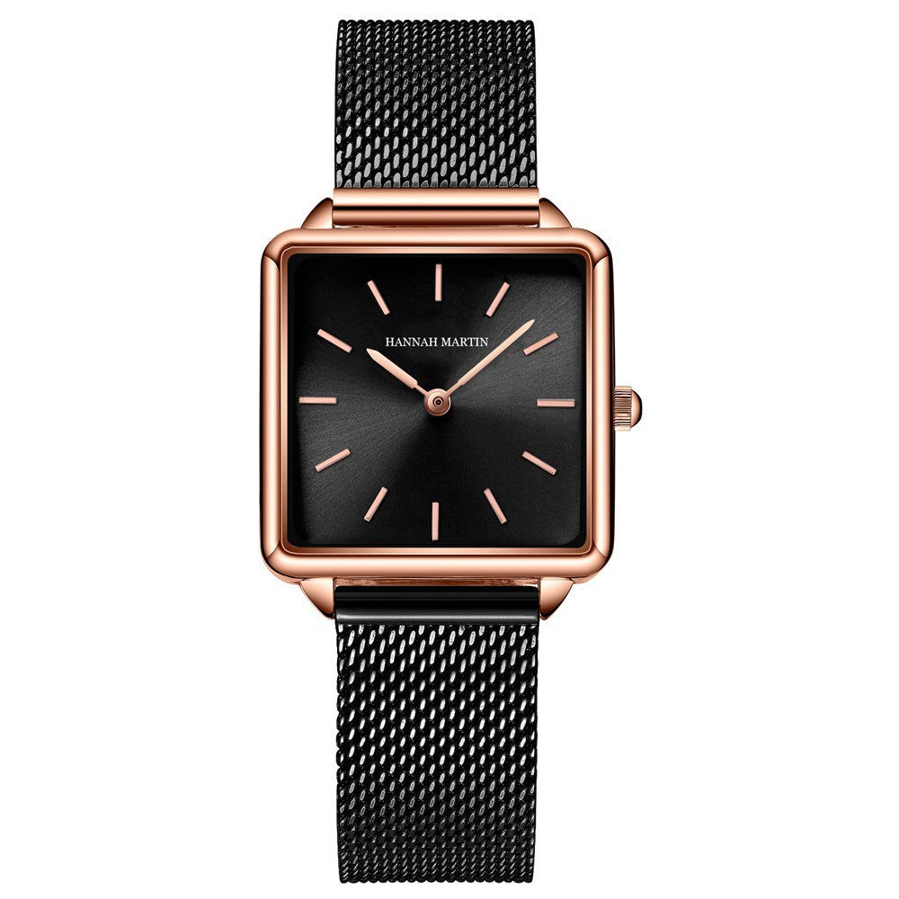 Classic Waterproof Square Business Watch Light