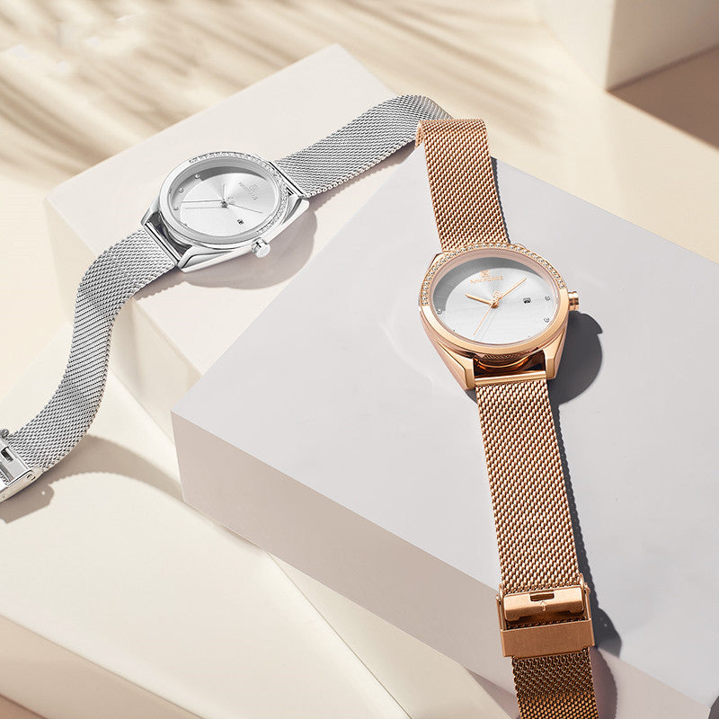 Lux Waterproof Calendar Women Quartz Watch