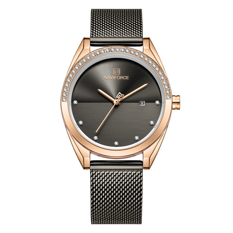 Lux Waterproof Calendar Women Quartz Watch