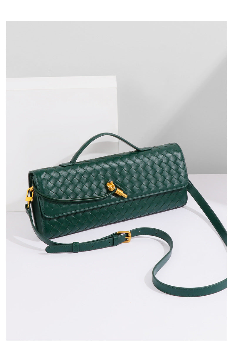 Elegant Streetwear Square Lock Clasp Crossbody Bag