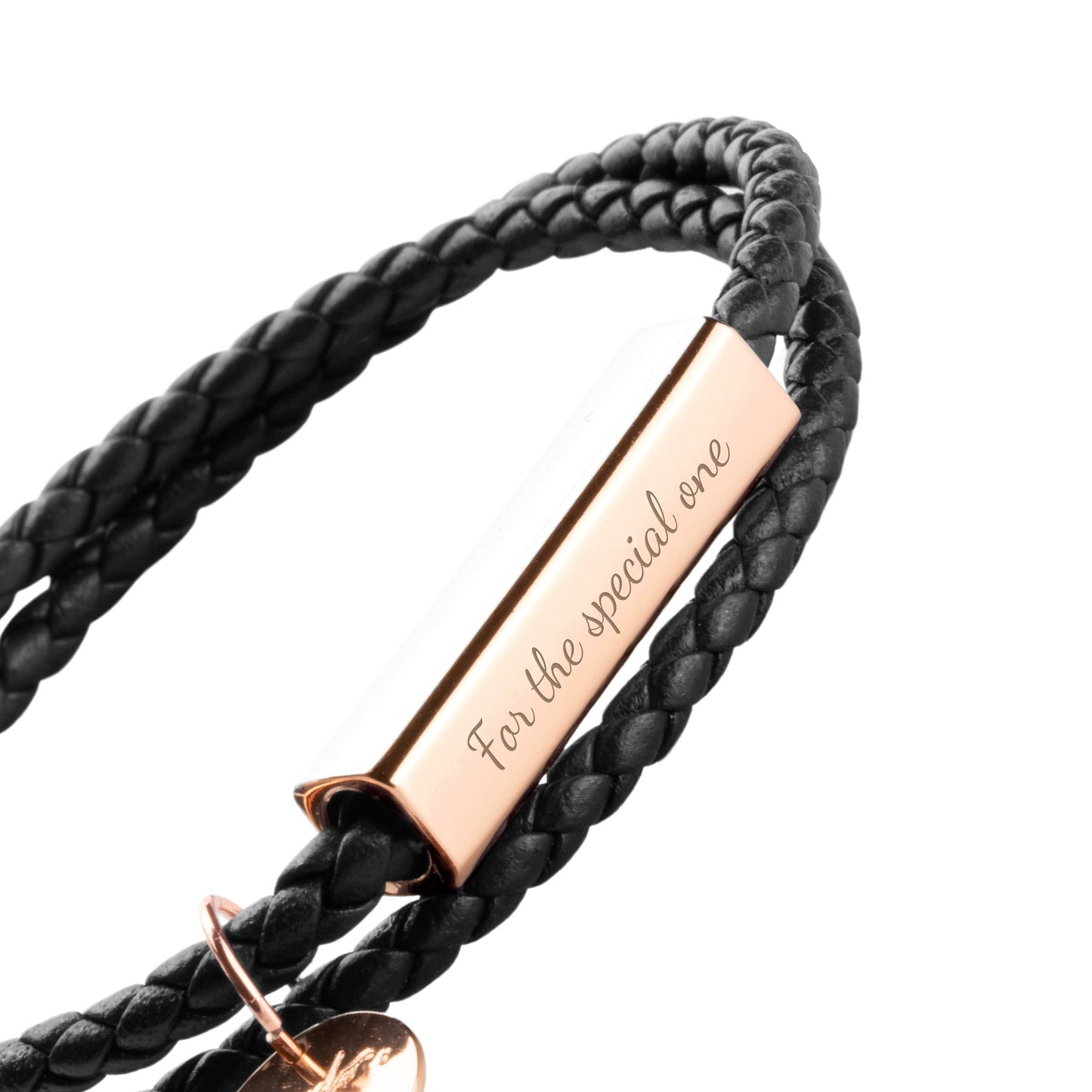 Ricordi Italian Leather Wrap Bracelet(Jet Black)