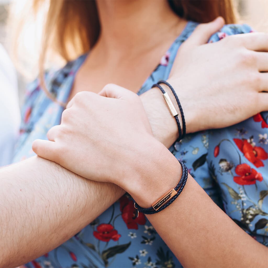 Ricordi Italian Leather Wrap Bracelet(Jet Black)