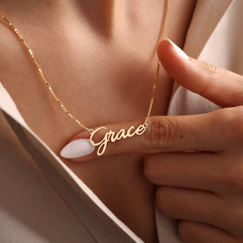 Exquisite Dazzling Customizable Name Design Versatile Necklace