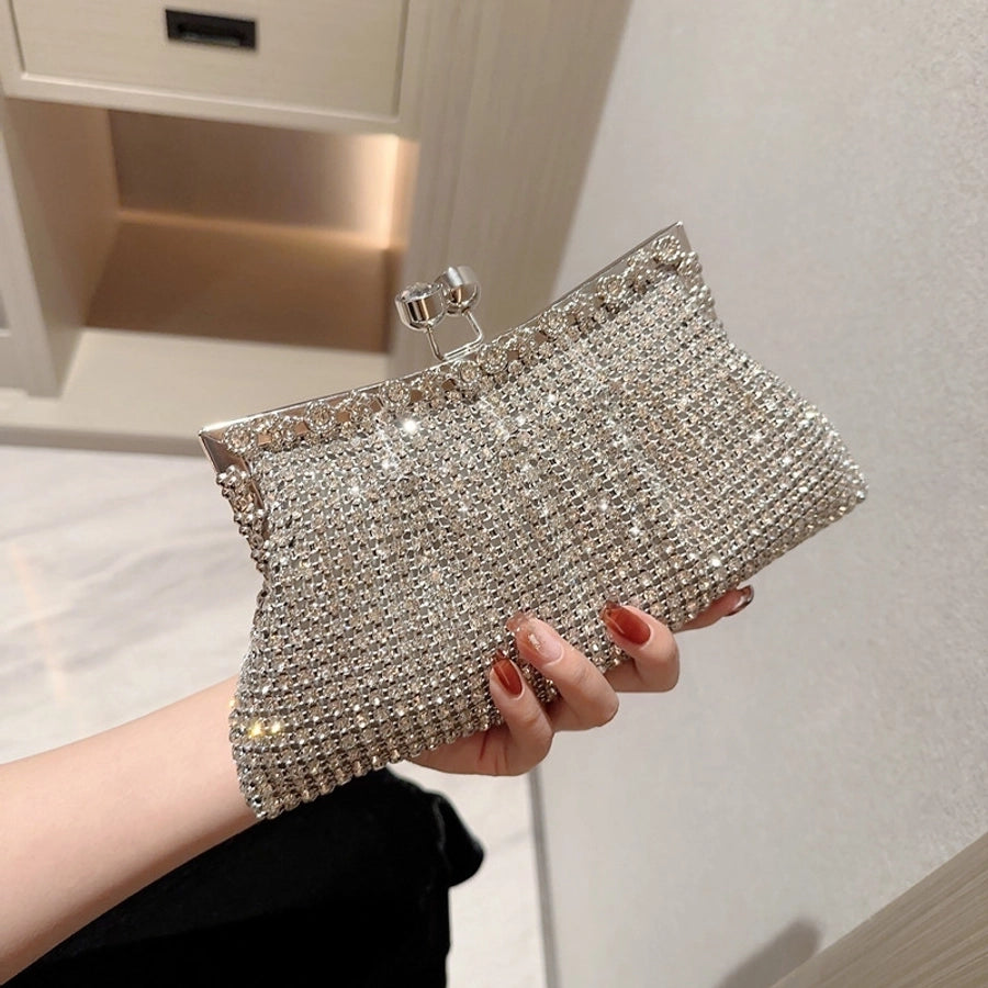 Luxury rhinestone evening bag sparkling socialite handbag bridal wedding bag