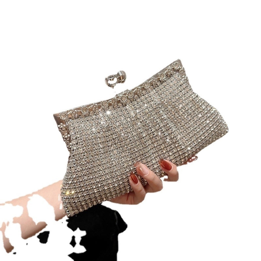 Luxury rhinestone evening bag sparkling socialite handbag bridal wedding bag