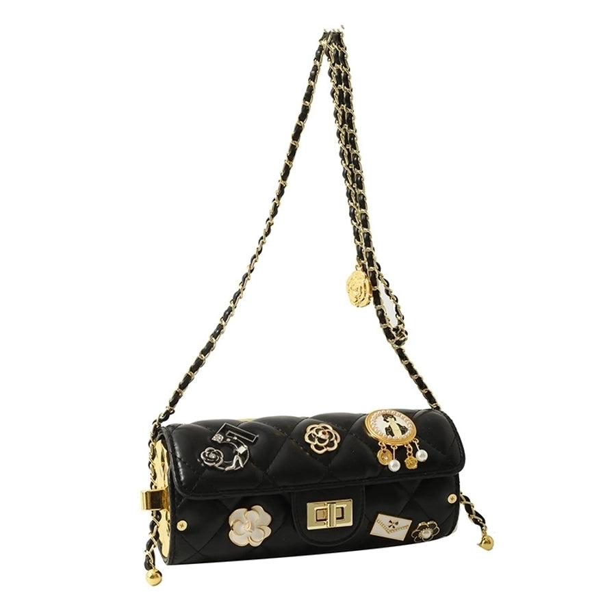 Leather Flower Streetwear Shoulder bag