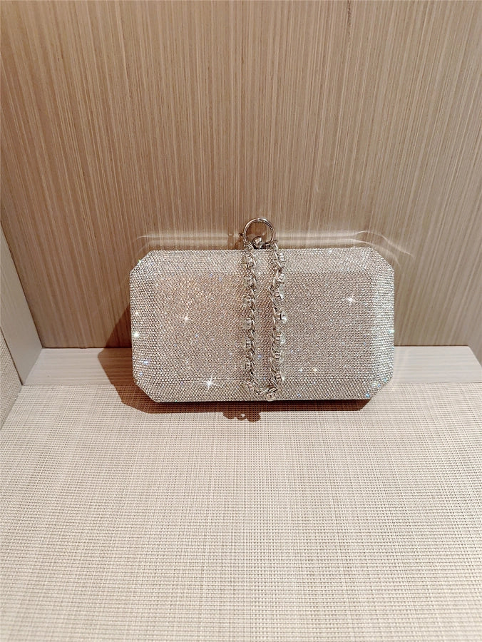 Rhinestone Square Evening Bags