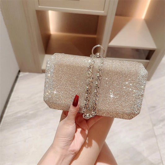 Rhinestone Square Evening Bags