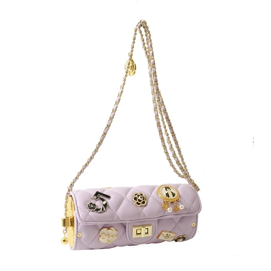 Leather Flower Streetwear Shoulder bag