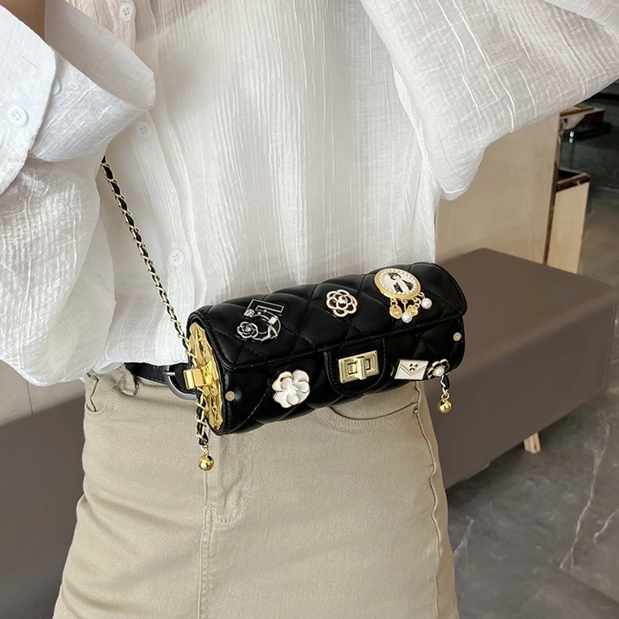 Leather Flower Streetwear Shoulder bag