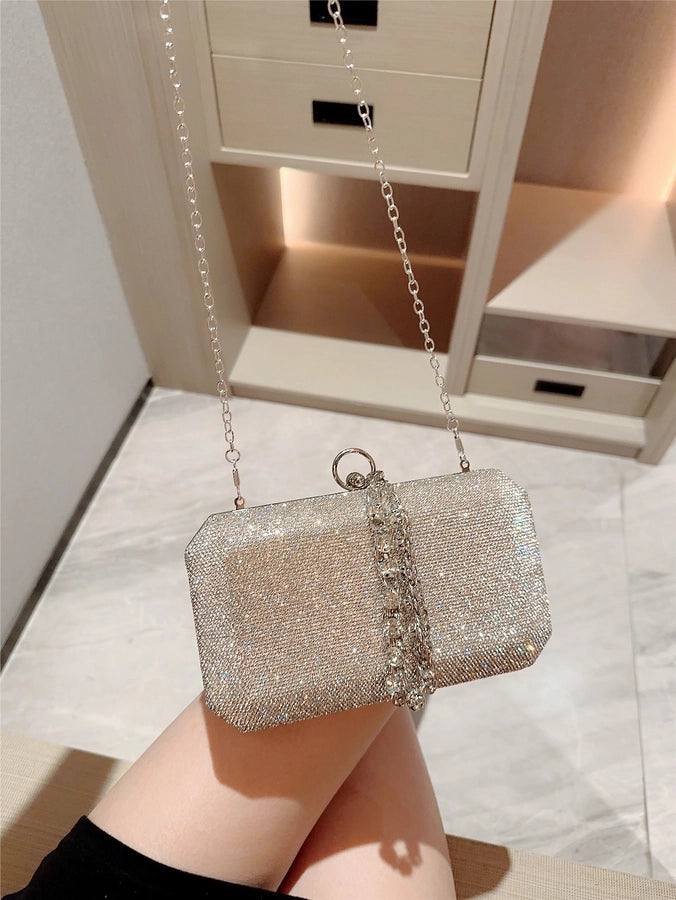 Rhinestone Square Evening Bags