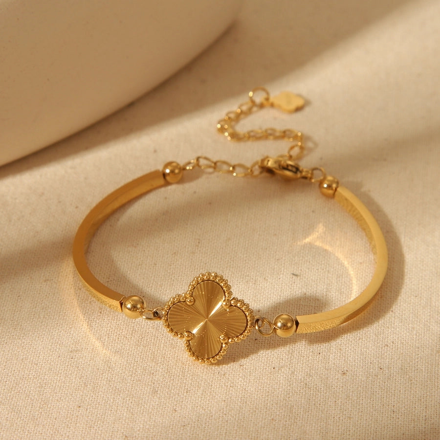 Retro style bracelet Stainless Steel 18K Gold Plated