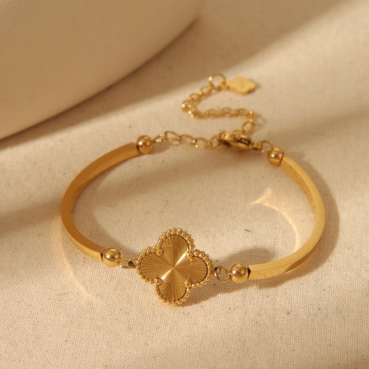 Retro style bracelet Stainless Steel 18K Gold Plated