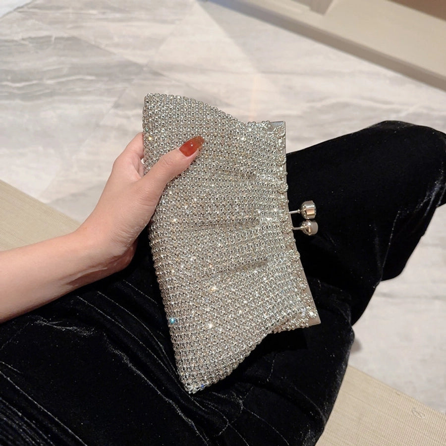 Luxury rhinestone evening bag sparkling socialite handbag bridal wedding bag